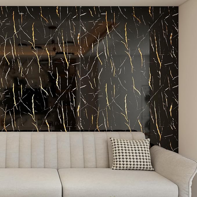 Haimin Wall Panels Peel and Stick 10 Pieces 23.6x11.8in Black Lightweight - Image 4