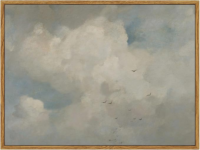 InSimSea Framed Canvas Wall Art Vintage Decor, Home Decor Classical Oil by InSimSeaArt