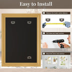 Syndra White Wood Frame Bathroom Mirror, Waterproof Slim Deep Frame, - Image 9