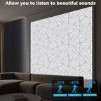 12 Pack Self-Adhesive Soundproof Wall Panels, 1.2lb/ft³ High Density, Thicker - Image 3