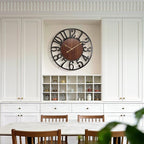 Vantic 32 Inch Large Wall Clock, Arabic Numeral Wood Oversized Wall Clocks - Image 8
