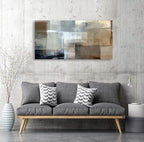 Baisuart Canvas Prints Abstract Wall Art Print Paintings Grey and Brown - Image 6