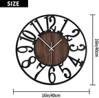 1st owned Wall Clock for Living Room -16" Silent Non Ticking, Battery Operated - Image 3