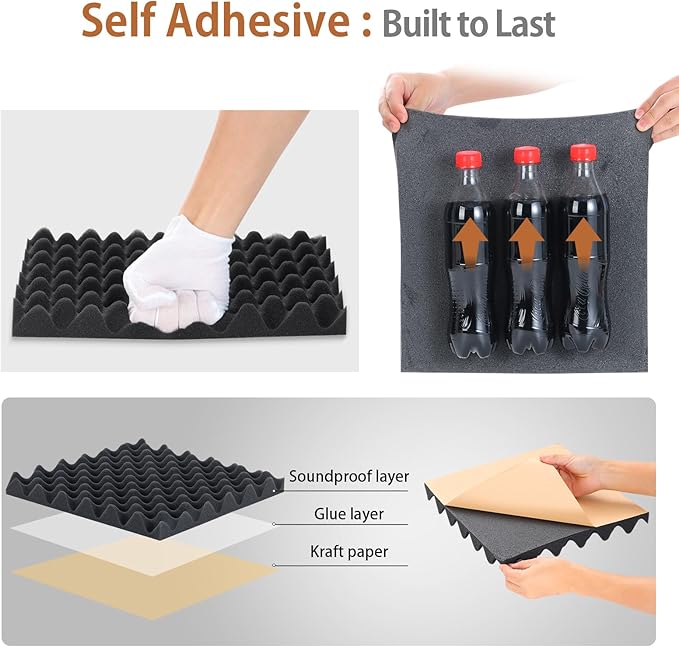 SD SODOCT 36 Pack Acoustic Foam Panels - Image 3