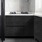 Peel and Stick Wallpaper Black Wood Wall Paper - Image 4