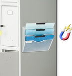 EASEPRES Magnetic 3 Pocket Mesh Hanging Wall File Organizer, Wall Mounted Mail by EASEPRES