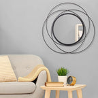 Black Circle Mirror Mounted Round Decorative Mirrors Circle - Image 3