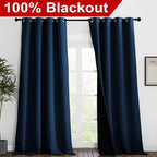 NICETOWN 100% Blackout Blinds, Laundry Room Decor Window Treatment Curtains - Image 2