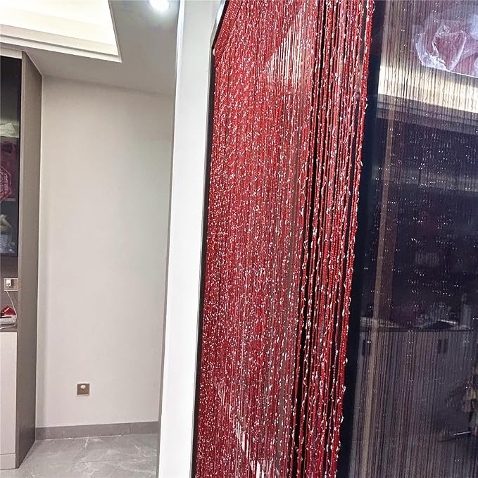 ave split Decorative Door String Curtain Wall Panel Fringe Window Room Divider - Image 3