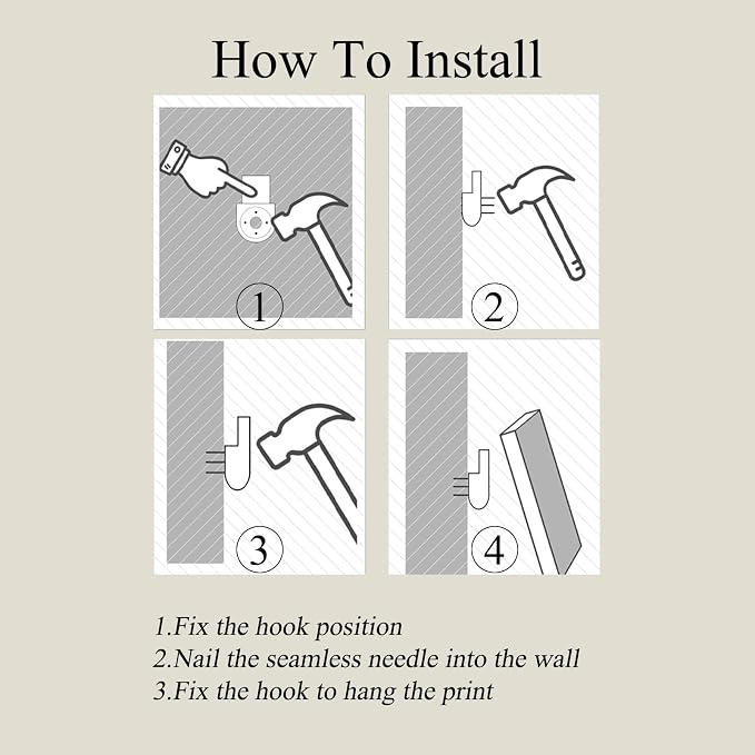 AtterrirArt Framed Funny Bathroom Wall Art, 8 * 10 inch, Hand - Image 7
