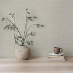 Tempaper x Jeremiah Brent Textured Faux Grasscloth Primitivo Removable Peel and - Image 3