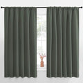 NICETOWN Blackout Curtains for Bedroom, Dark Mallard, 1 Pair, 70 by 63-inch by NICETOWN
