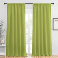 NICETOWN Blackout Curtains for Living Curtains, Fresh Green, 2 Panels, 52 by 95 by NICETOWN