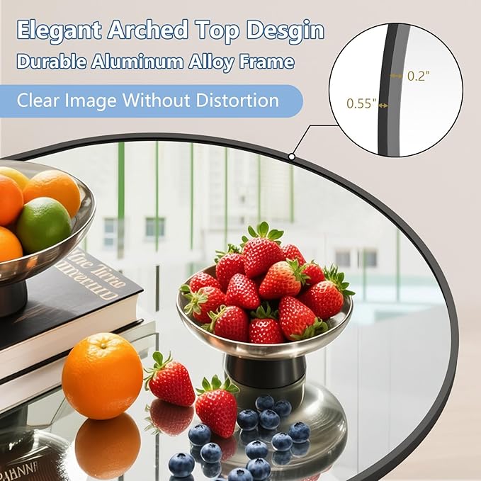 Large Standing Mirror Full Length, Hanging or Wall Mounted - Image 4
