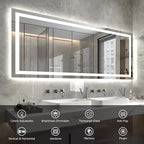 Hivone 72X32 LED Bathroom Mirror - Image 3