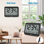 WallarGe Atomic Clock with Indoor Outdoor Temperature - Image 5