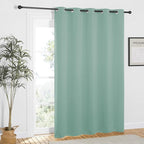 NICETOWN Aqua Blue Blackout Curtains 84 inch Length, Grommet Top Room Darkening - Image 7
