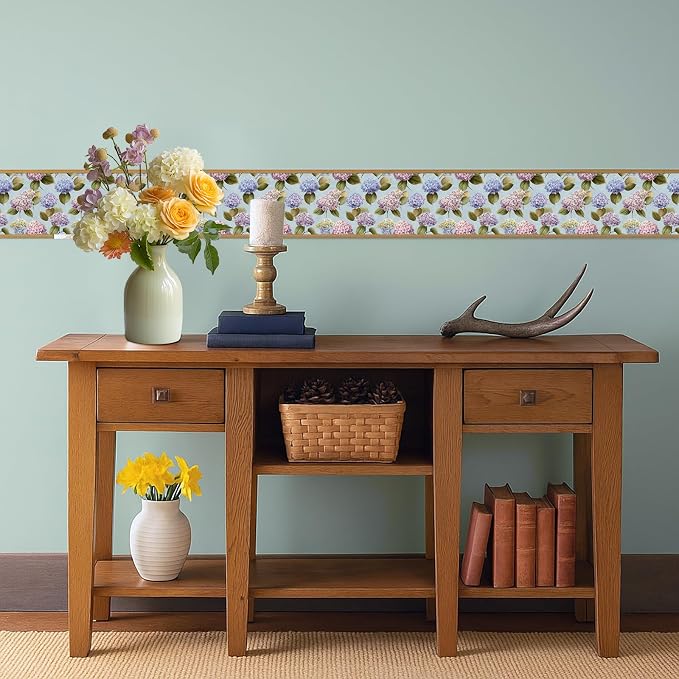 Olive Leaf Wallpaper Border 196x4 Inch Peel and Stick Wall Border Removable - Image 6