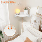Homode Floating Corner Shelves, 12 Inch Deep Hanging Corner Display Shelf - Image 5