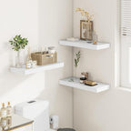 Vivelove White Floating Shelves Over Toilet, 24/36/48/55 Inch X 12 Deep Shelves - Image 2