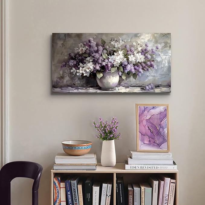 SERIMINO Still Life Large Wall Art, Vintage Vase Flowers Pictures Wall Decor - Image 5