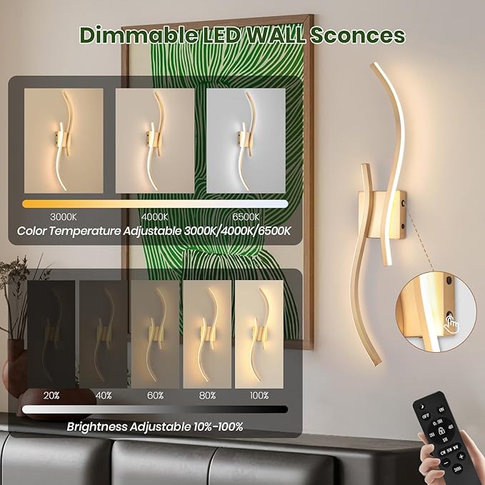CANEOE Battery Operated Wall Sconces - Image 3