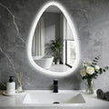 20x28 LED Bathroom Mirror with Lights Irregular, Lighted Bathroom Vanity Mirror by Unknown