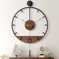 Pytha Sight 34.6×24 Inch Large Modern Decorative Pendulum Wall Clock, Big Metal by Pytha+Sight