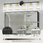 Crystal Bathroom Light Fixtures, Bathroom Lighting Fixtures Over Mirror - Image 8