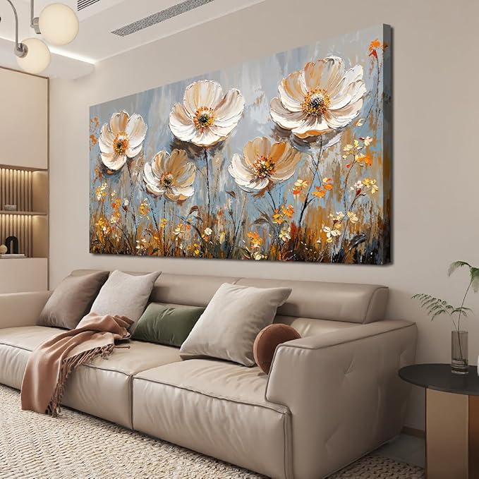 Canvas Wall Art Decor Art Work for Wall Decor Large Vintage Gold Wall Art by TAIJXAGSG