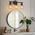 Zarbitta 3-Light Bathroom Light Fixtures, Bathroom Wall Lamp - Image 7