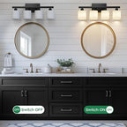 PARTPHONER Bathroom Light Fixtures, Bathroom Lighting Fixtures Over Mirror - Image 5
