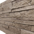 EverStone Acadia Ledge Faux Stone Panel, Soft Ash Color - Image 7