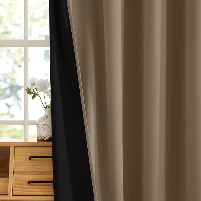 RYB HOME 100% Blackout Doorway Curtains, Closet Curtain - Image 7