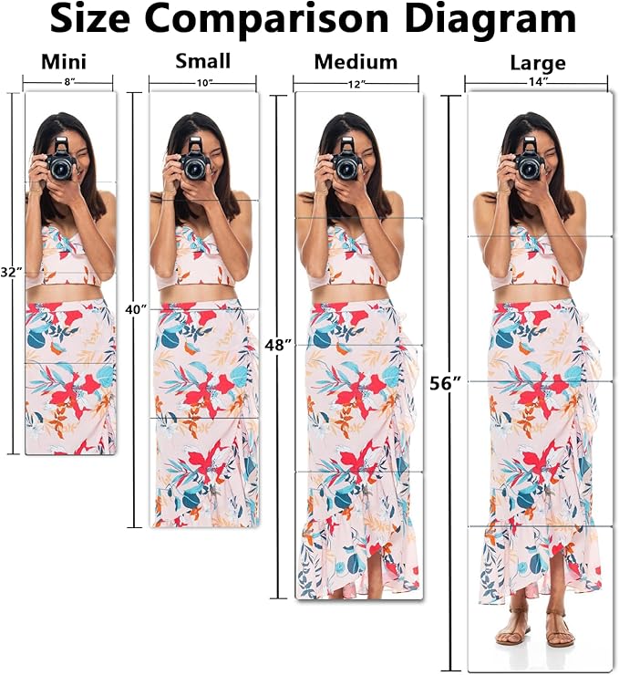 Unbreakable Wall Mirror Full Length, Over the Door Mirror - Image 6