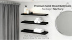 ROGMARS Black Wooden Floating Shelves - Image 7