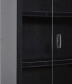 HOMCOM 5-Tier Display Cabinet, Glass Door Cabinet - Image 10