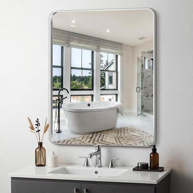 Delma Bathroom Vanity Mirror, High-Definition Bathroom Mirror, Versatile by Delma