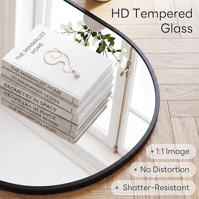 Sweetcrispy 20" x 30" Black Bathroom Mirror - Image 3