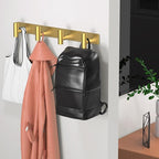 Wall Mounted Coat Rack-4 Hooks, Heavy Duty Stainless Steel Wall Hooks - Image 2