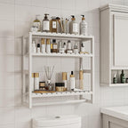 Galood Over The Toilet Storage Bathroom Shelves Wall Mounted 3 Tier Space Saver - Image 3