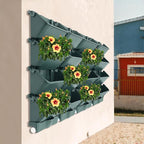 Vertical Wall Planter with 16 Pots, Hanging Garden Plant Flowerpot Holder - Image 7