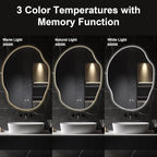 Asymmetrical LED Bathroom Mirror - Image 2