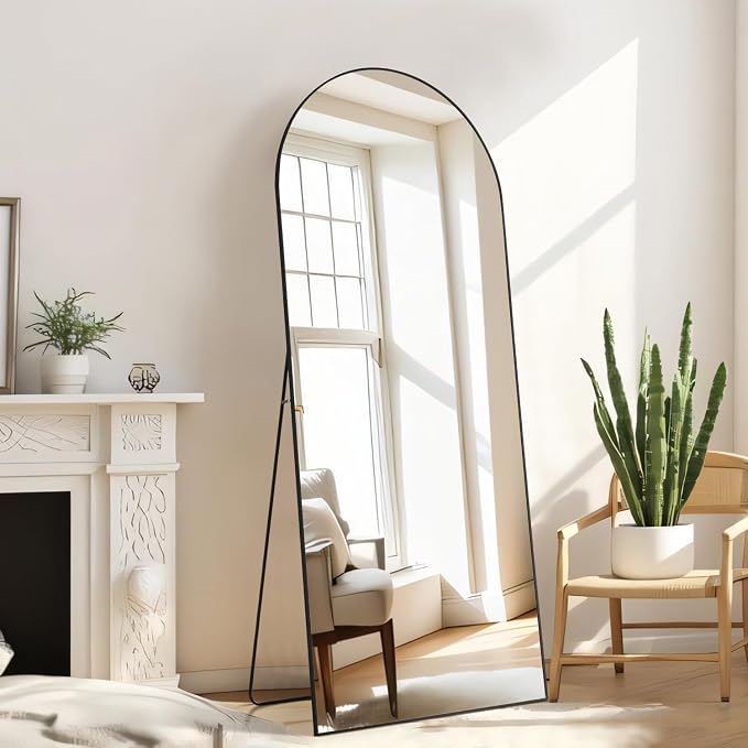 Arched Mirror Full Length, Upgraded 21"x64" Body Wall Mirrors - Image 3