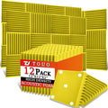 12 Pack Acoustic Panels – Sound Proof Foam Panels by TOUO