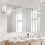 USHOWER 2-Pack Frameless Bathroom Mirror 20X30 Inch, Rectangle Wall Vanity - Image 6
