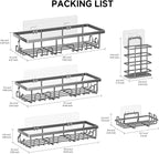 Shower Caddy, 5 Pack Shower Shelves - Image 2