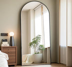 Prywot Arched Full Length Mirror, Modern Full Body Mirrors by Prywot