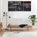 Mindset is Everything Motivational Wall Art, KAWAHONE Inspirational - Image 5