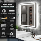 32x28 Inch LED Bathroom Mirror - Image 2